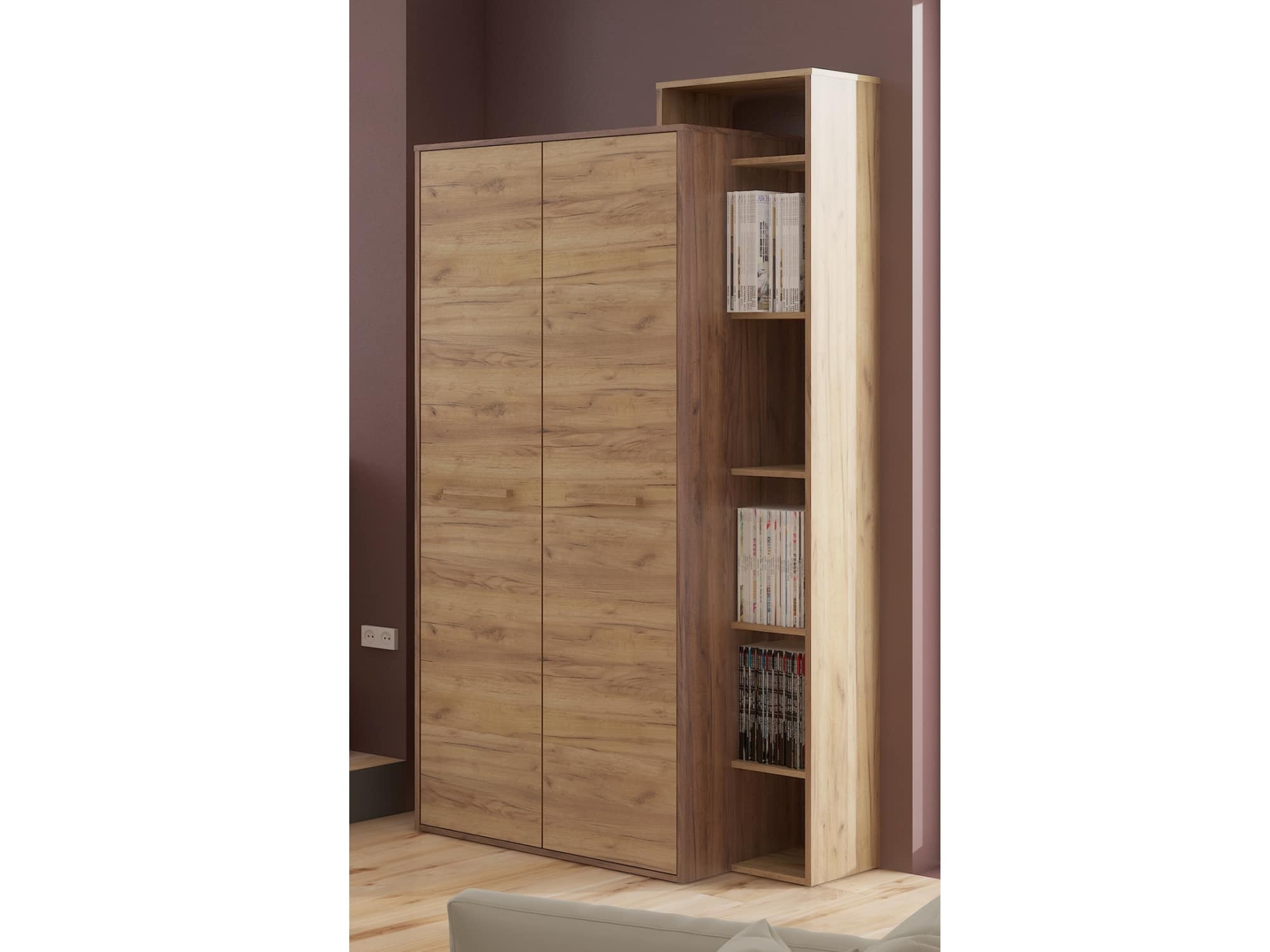 Skříň P2D RIO 24, craft tobaco/craft zlatý