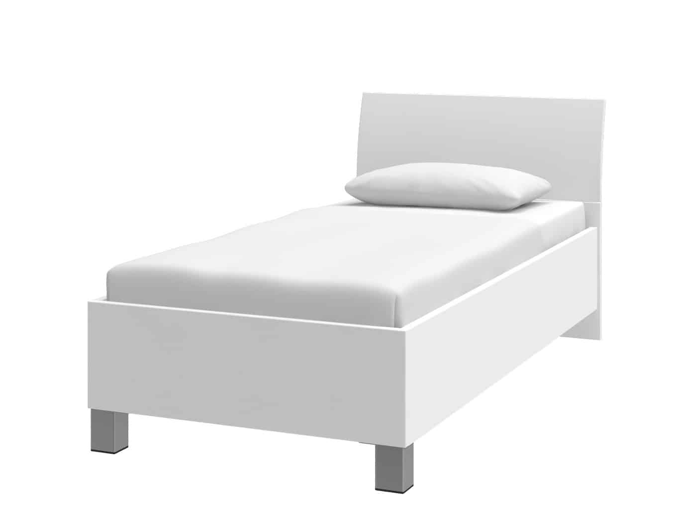 Postel UNO 90x200 cm, bílá arctic
