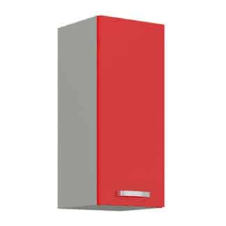 ROSE, skříňka horní 30 G-72 F, šedá / červený lesk