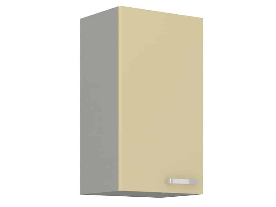 KARMEN, skříňka horní 40 G-72 F, šedá / krémový lesk