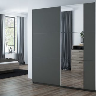 Šatní skříň BASTIA 200, grafit/grafit