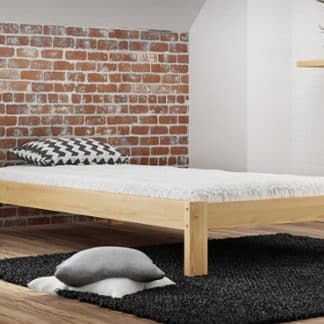 Postel LILIANA 90x200 s roštem, masiv borovice