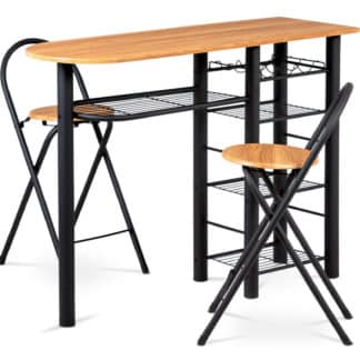 Snídaňový set 1+2 AUB-2000 OAK, dub/černá