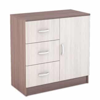 Komoda BASIA 1D3S KM-553, sv./tm. jasan šimo