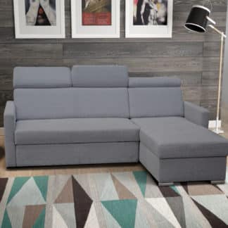 Rohová sedačka KASANDRA, tmavě šedá