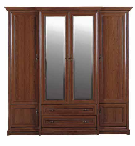 KENT, skříň-šatní, kaštan