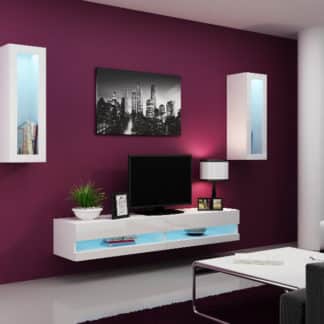 Obývací stěna VIGO NEW 11, bílá/bílý lesk