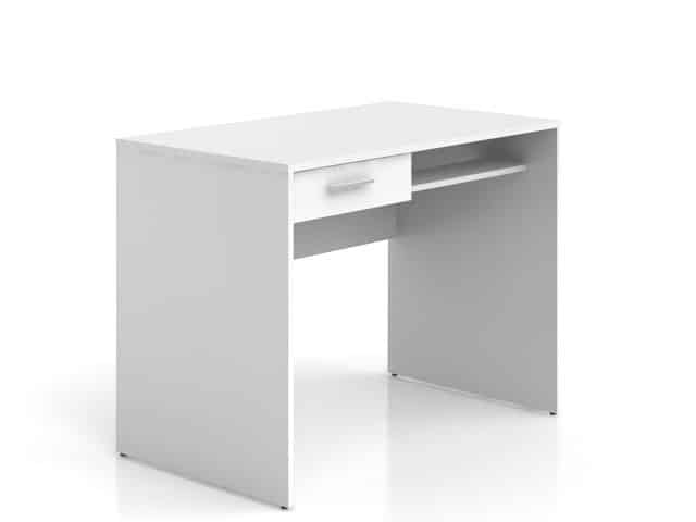 Psací stůl se zásuvkou NEPO BIU1S, bílá