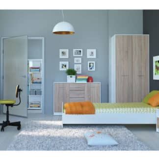 Dětský pokoj NEPO, bílá/dub sonoma