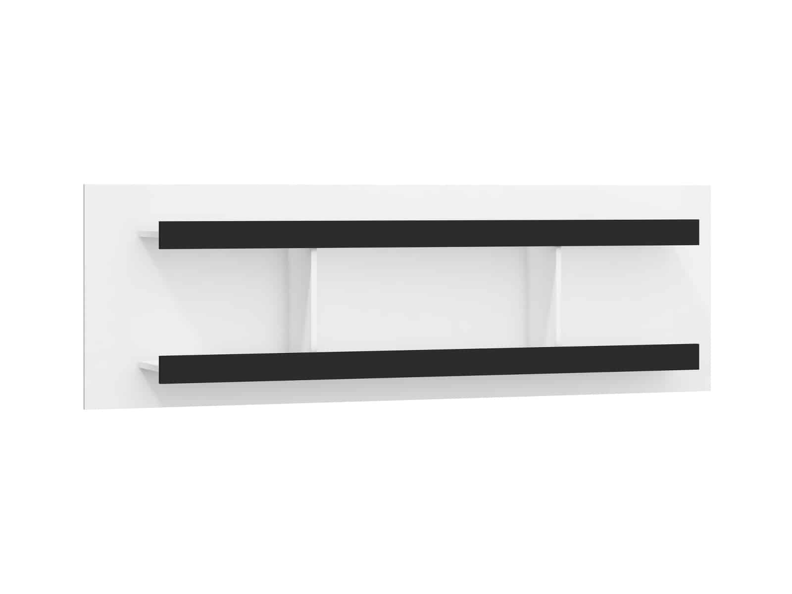 VERIN/03, police, bílá/černý lesk