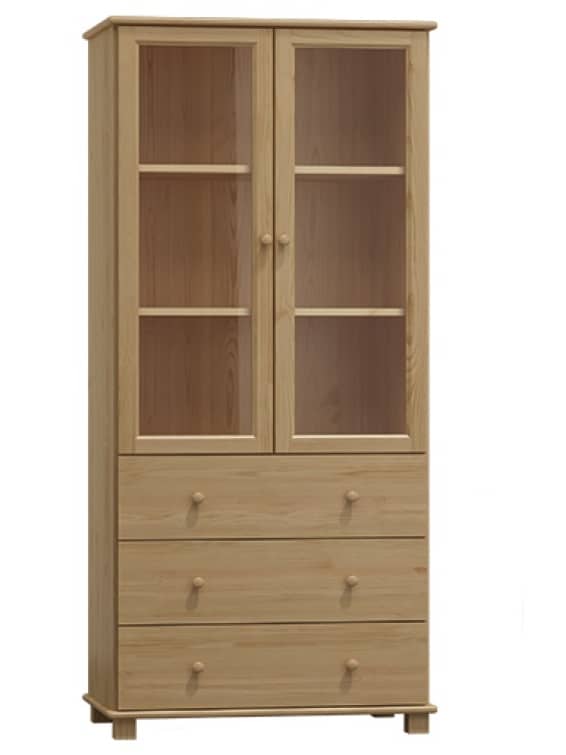 Vitrína nr.13, masiv borovice, moření: ...