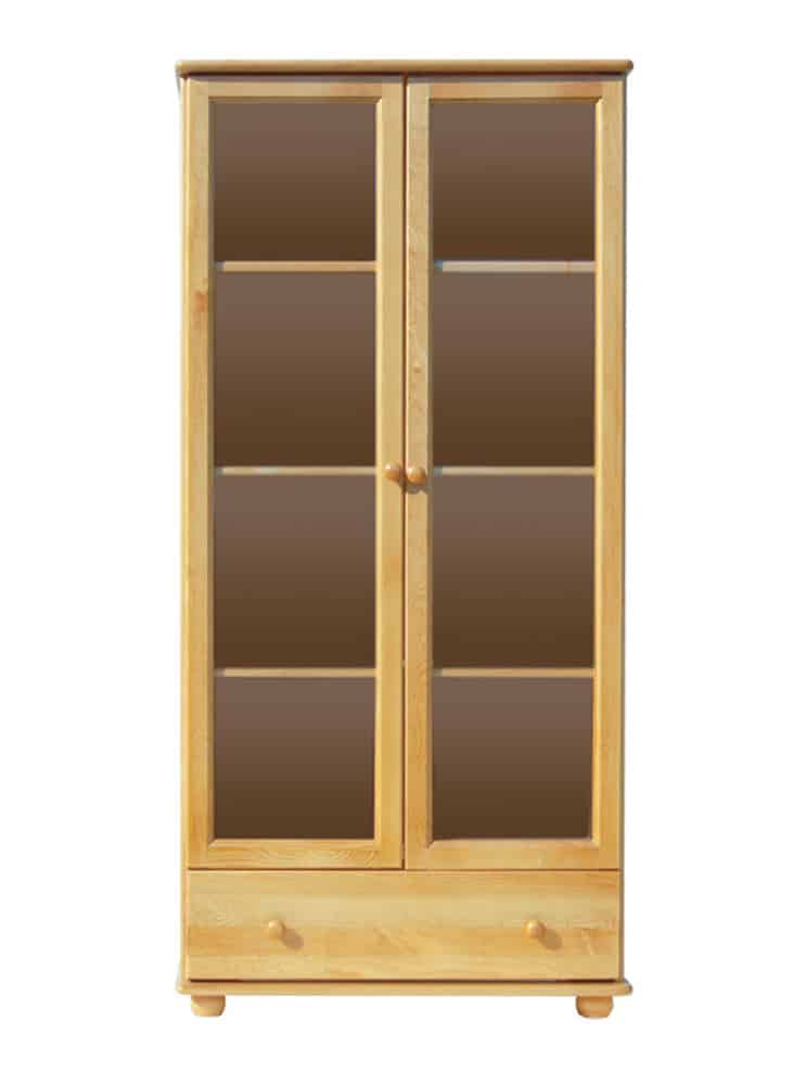 Vitrína nr.3, masiv borovice, moření: ...