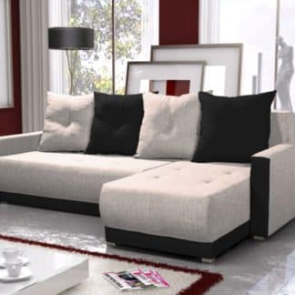 Rohová sedačka INSIGNIA BIS 7, krémová/černá