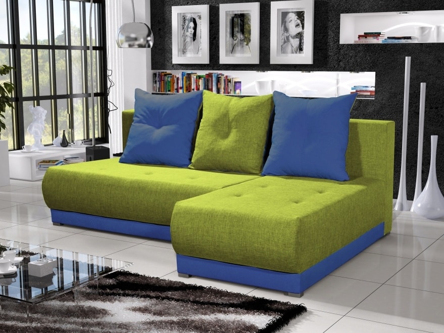 Rohová sedačka INSIGNIA 16, zelená/modrá