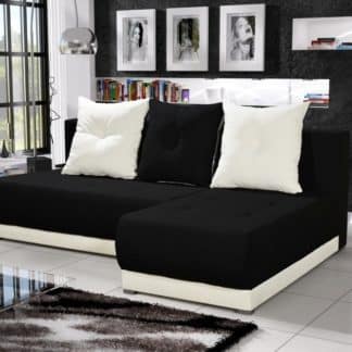 Rohová sedačka INSIGNIA 8, černá/krémová