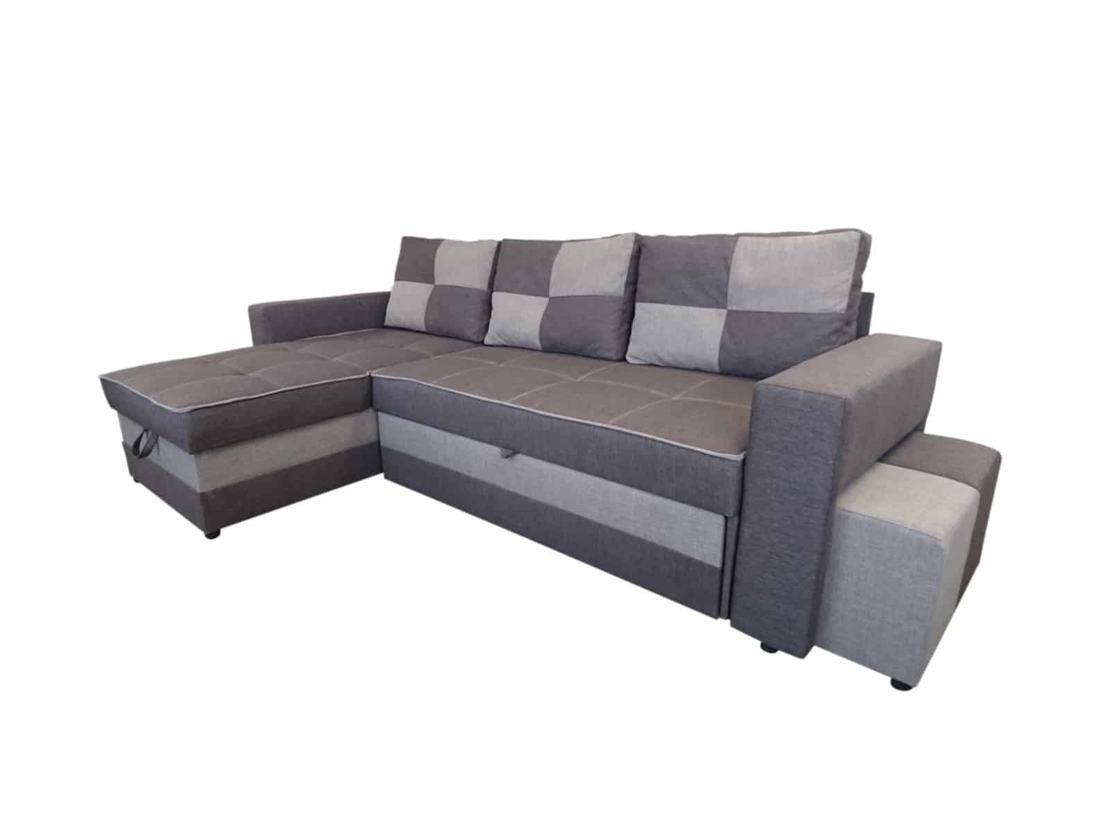 Rohová sedačka CARO levá, hnědá