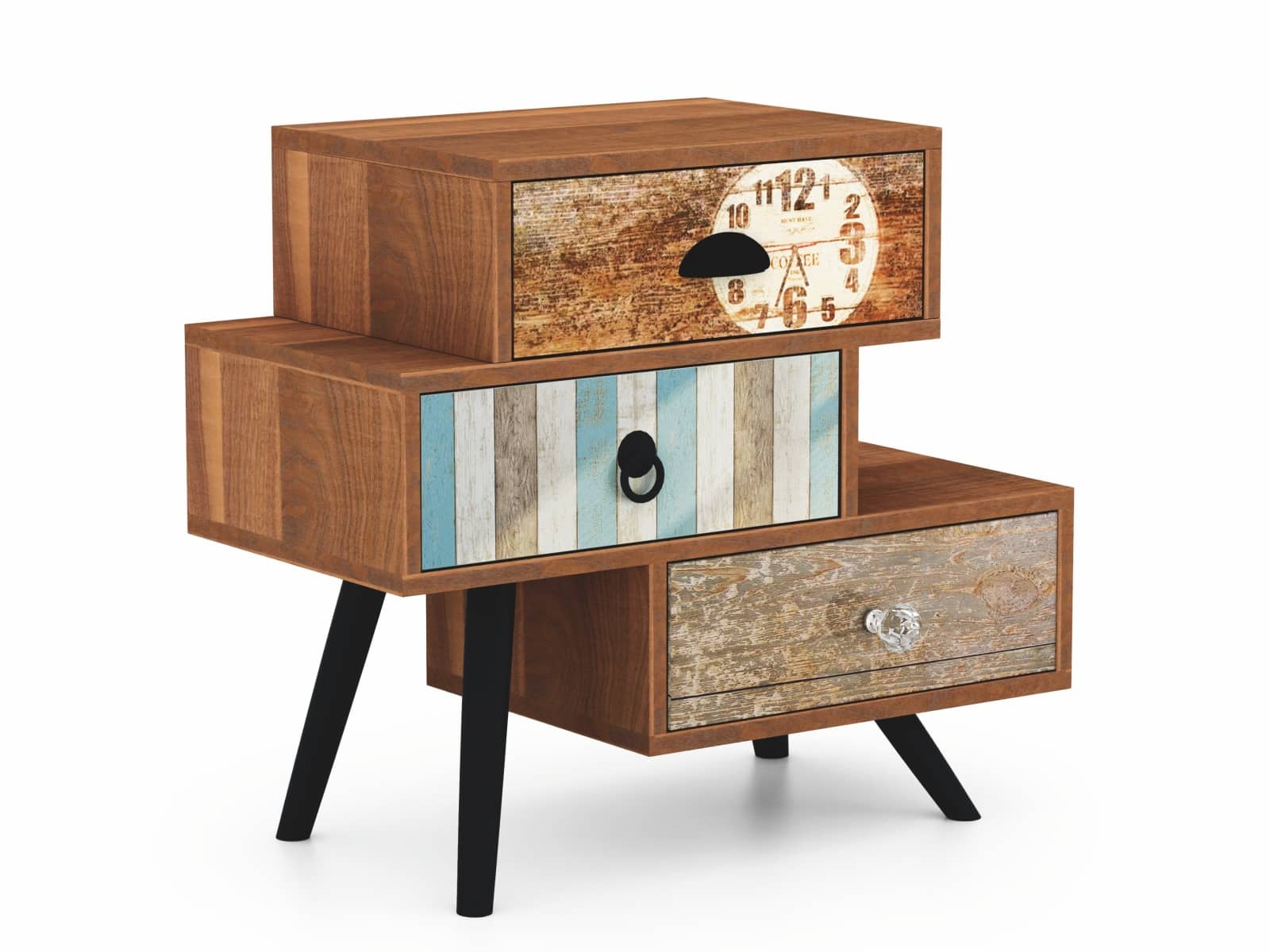 Noční stolek MEZO KM-1, vícebarevná