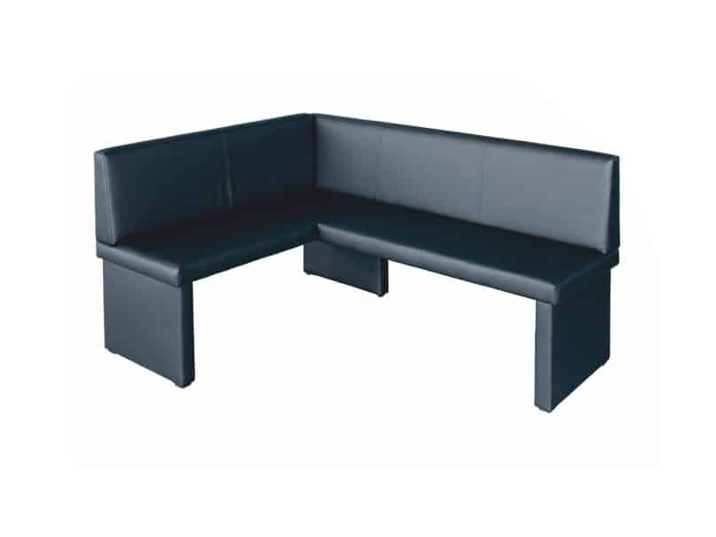 MODERN rohová lavice, levá, černá ekokůže