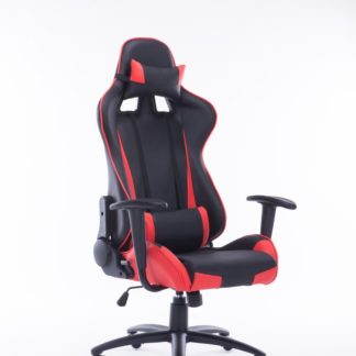 163010 - Kancelářské křeslo ADK RUNNER, černá + červená ekokůže