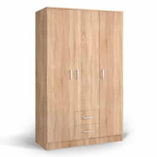 Šatní skříň IVA 3K2F, dub bardolino