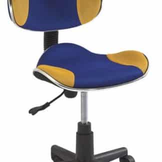 Kancelářská židle Q-G2 modrá/žlutá
