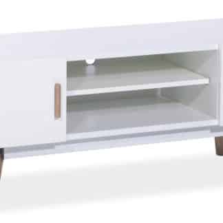 Televizní stolek MILAN TV, bílá/dub