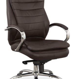Kancelářské křeslo Q-154 hnědá ekokůže
