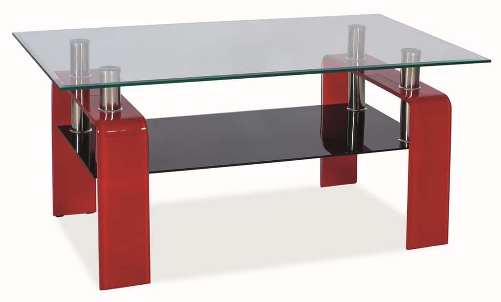 Konferenční stolek STELLA - červený