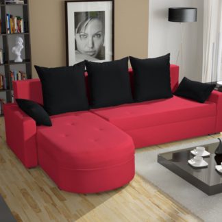 Rohová sedačka WENECJA PIK BIS 9, červená látka
