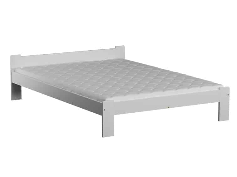 Postel CELINKA 160x200 cm s roštem, masiv borovice/moření bílá