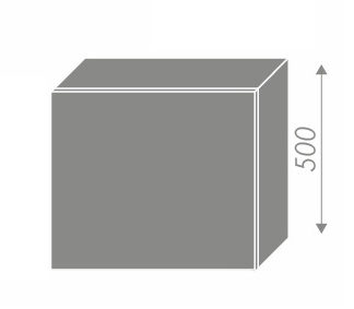 PLATINUM, skříňka horní na digestoř W8 60, korpus: grey, barva: deep red