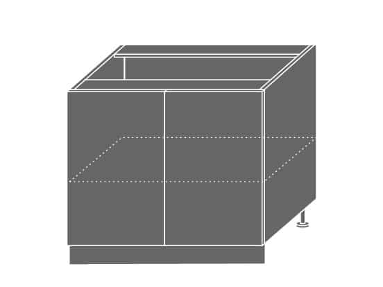 EMPORIUM, skříňka dolní D11 90, korpus: jersey, barva: light grey stone