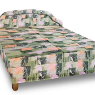 Čalouněná postel KARINA 180x200 cm, zelená látka