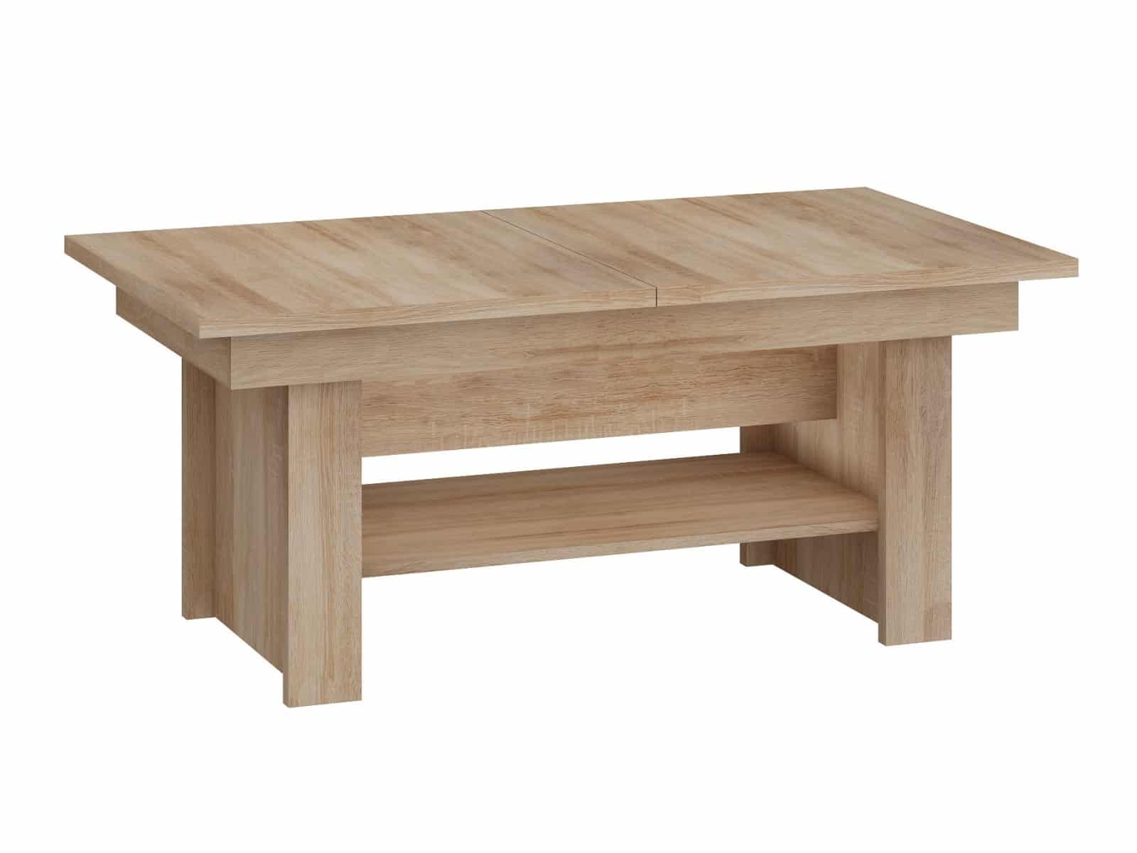 Konferenční stolek MEXICO rozkládací MAT, barva: dub sonoma