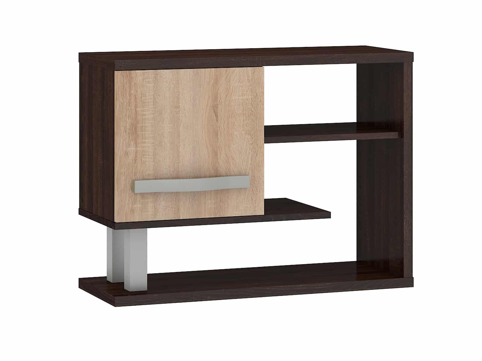 ANGEL závěsná skříňka 1D, dub sonoma tmavý/dub sonoma