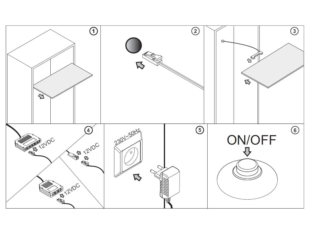 Osvětlení ALABAMA trafo + 1 LED, bílá