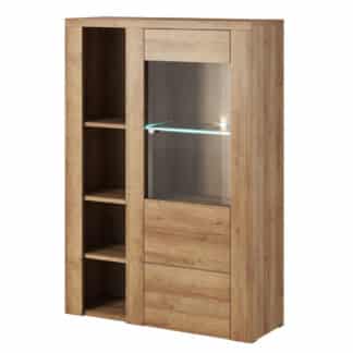 LARONA vitrína TYP 44, dub riviera světlý