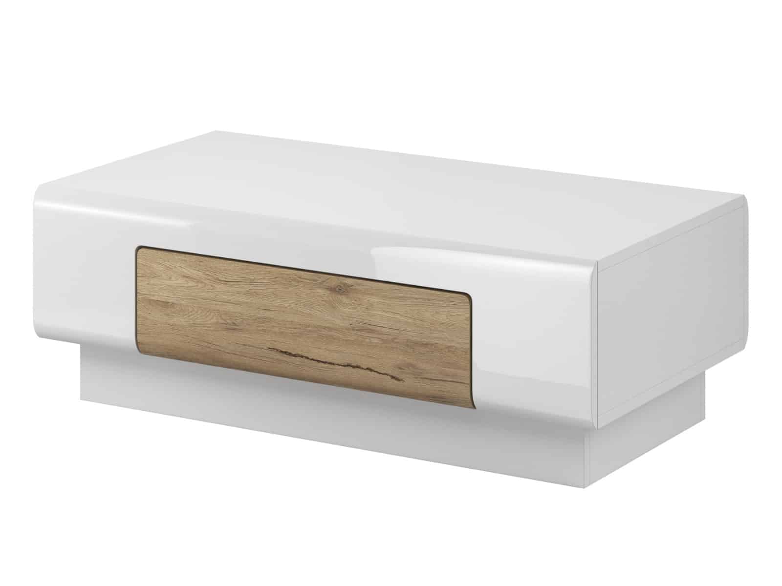 TOLEDO konferenční stolek TYP 99, dub san remo/bilá lesk