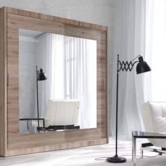 ALFA šatní skříň se zrcadlem 200 TYP 18, dub san remo