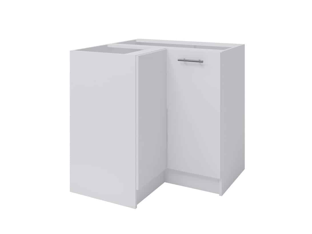 FABIANA, dolní rohová skříňka, S-90N, bílá