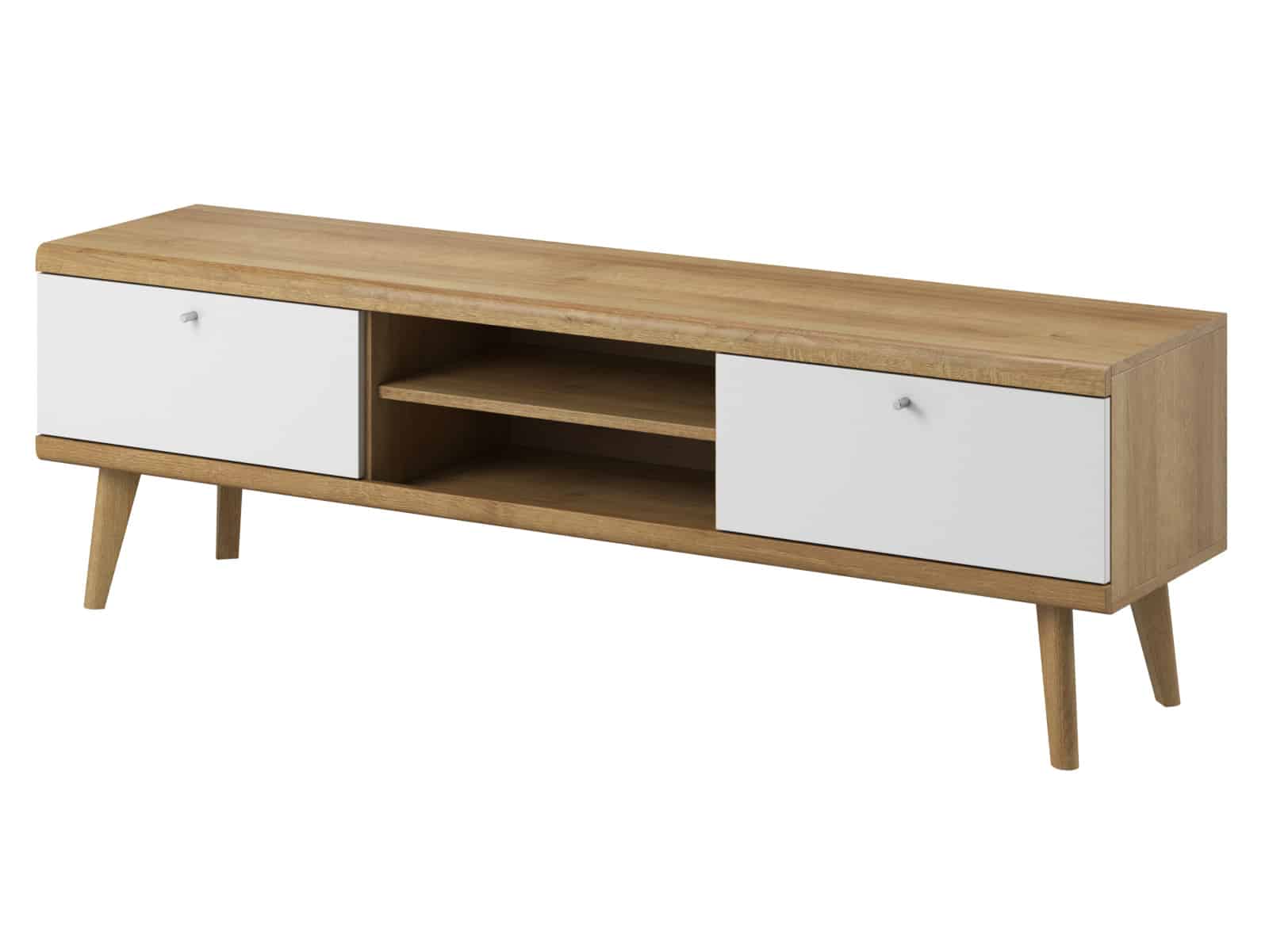 TV stolek PRIMO PRTV160, dub riviera/bílá