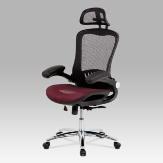 Kancelářská židle KA-A185 RED, černá/červená