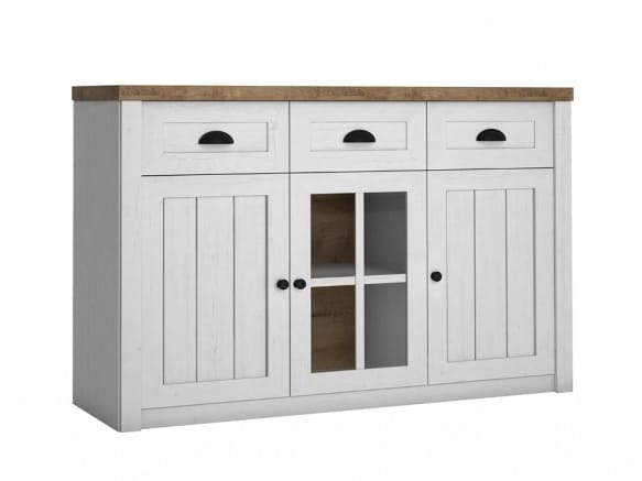 PROWANSJA komoda K3S, borovice andersen/dub lefkas