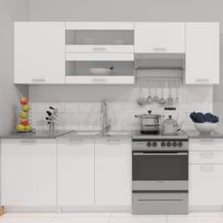 FABIANA, kuchyňská  linka 180/240 cm, bílá