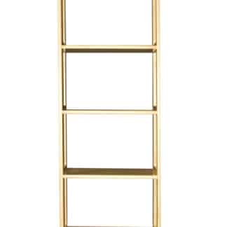 Regál ažurový výška 150 cm, šířka 60 cm, masiv borovice, moření: ...