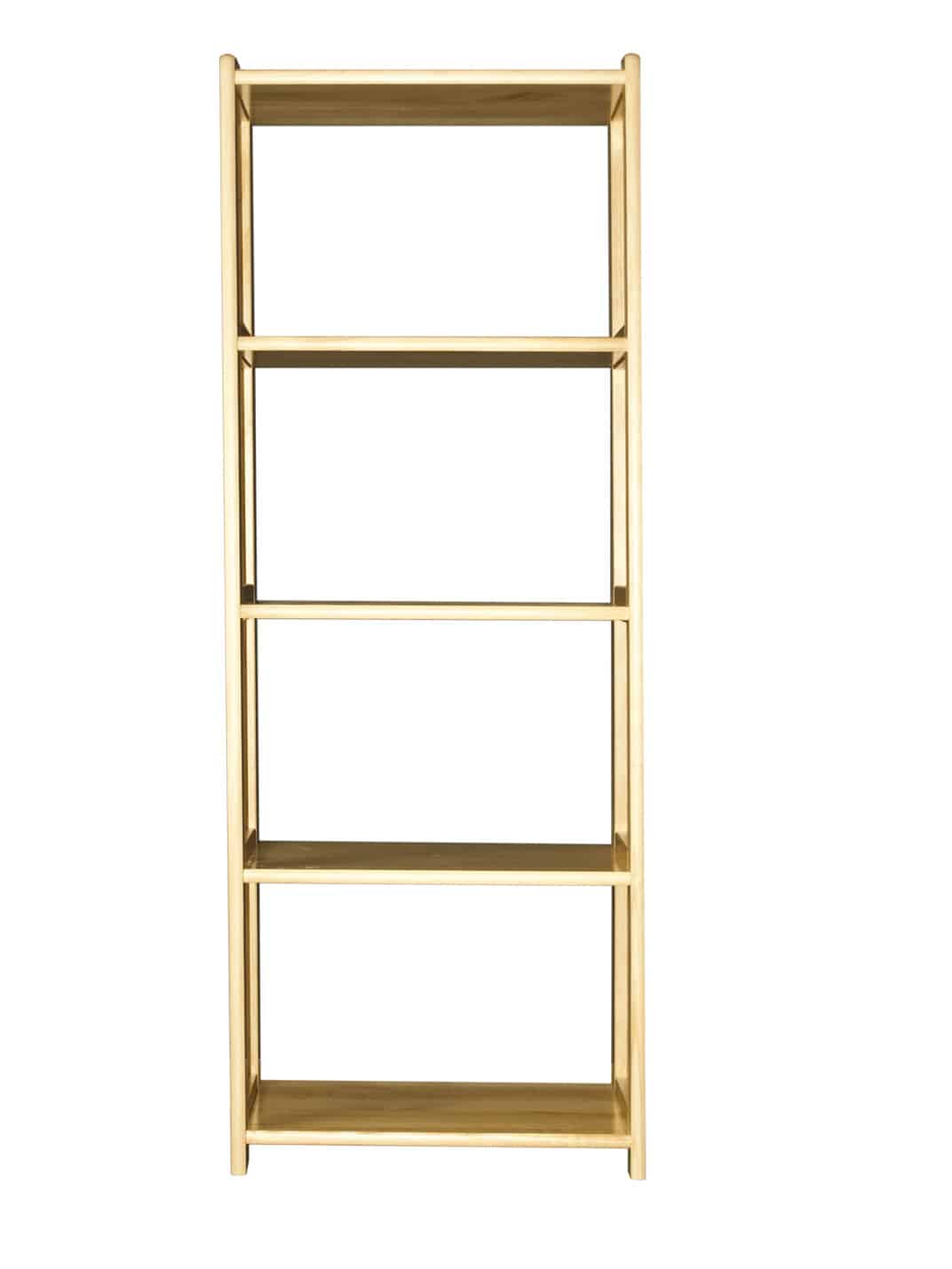 Regál ažurový výška 163 cm, šířka 60 cm, masiv borovice, moření: ...