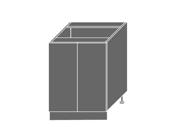 EMPORIUM, skříňka dolní D11 60, korpus: lava, barva: grey stone