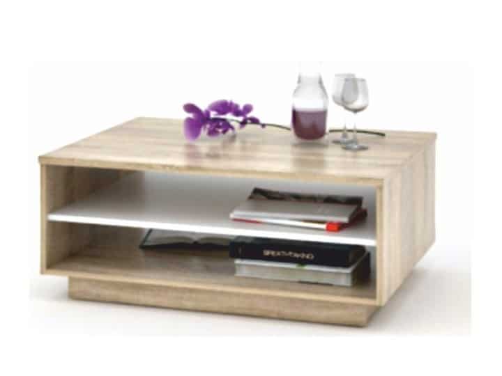 VAVRO konferenční stolek, dub sonoma/bílá