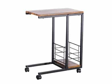 CARMEL odkládací stolek, ořech/černá