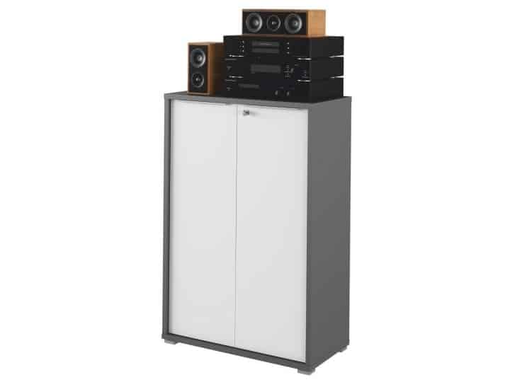 RIOMA skříňka TYP 09, grafit/bílá